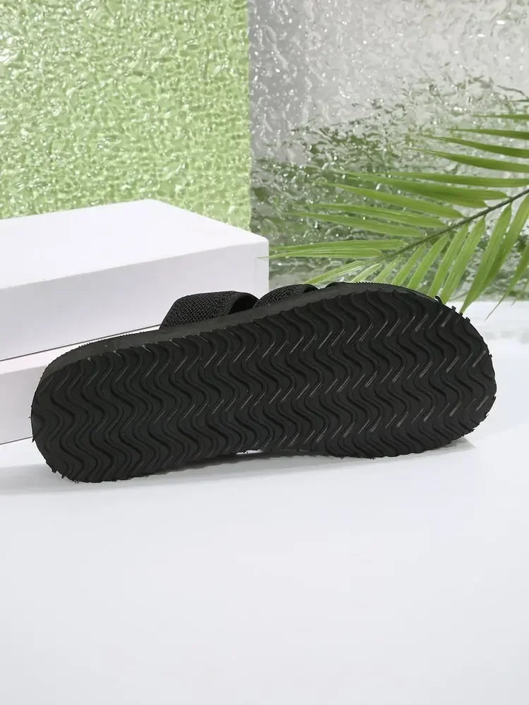 "Cloud-Comfort Slides: Your Go-To Sandal for All-Day Ease."
