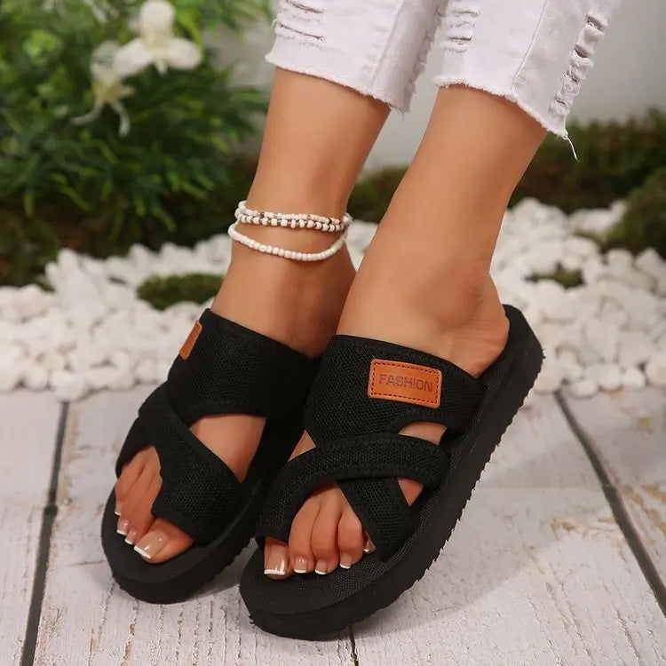 "Cloud-Comfort Slides: Your Go-To Sandal for All-Day Ease."