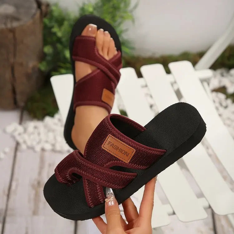 "Cloud-Comfort Slides: Your Go-To Sandal for All-Day Ease."