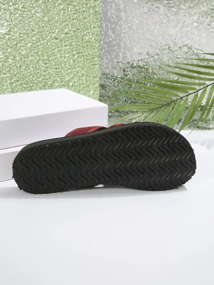 "Cloud-Comfort Slides: Your Go-To Sandal for All-Day Ease."