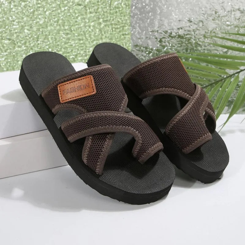 "Cloud-Comfort Slides: Your Go-To Sandal for All-Day Ease."