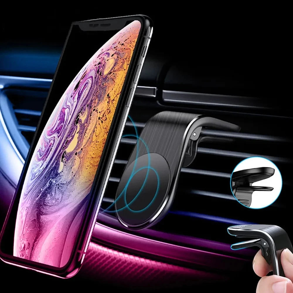 Magnetic Car Phone Mount – Air Vent Clip