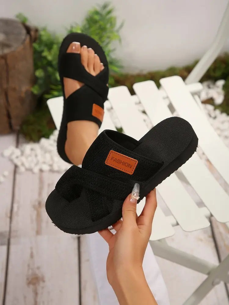 "Cloud-Comfort Slides: Your Go-To Sandal for All-Day Ease."