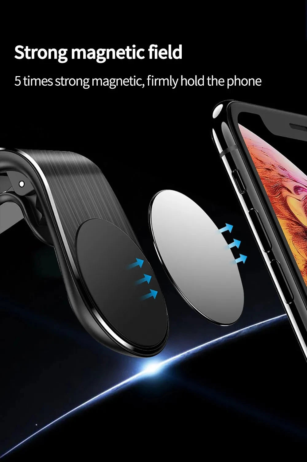 Magnetic Car Phone Mount – Air Vent Clip