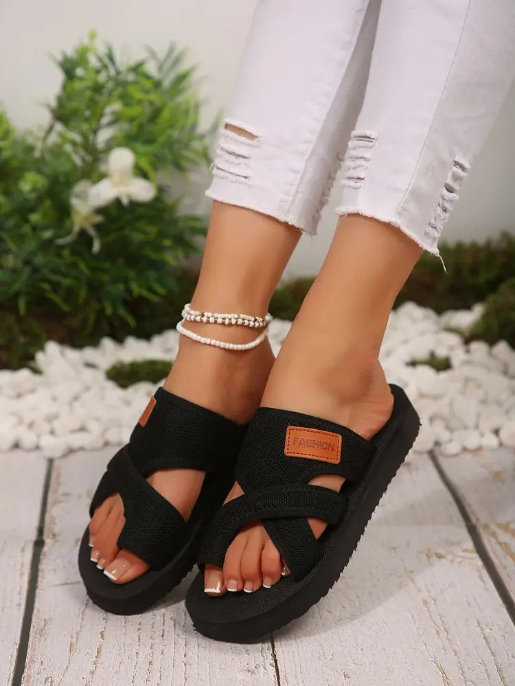 "Cloud-Comfort Slides: Your Go-To Sandal for All-Day Ease."